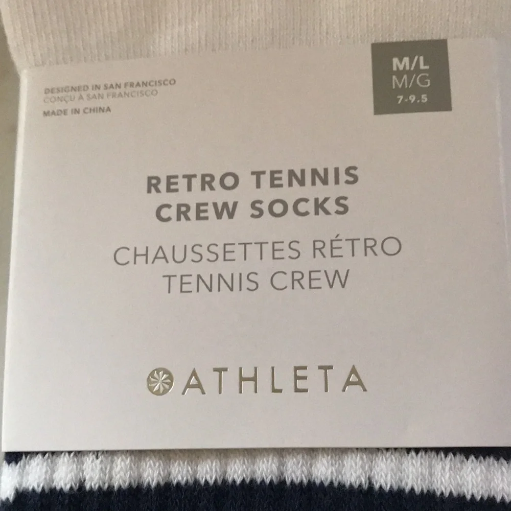 Athleta Women's Accessories Athleta Crew Retro Tennis Socks